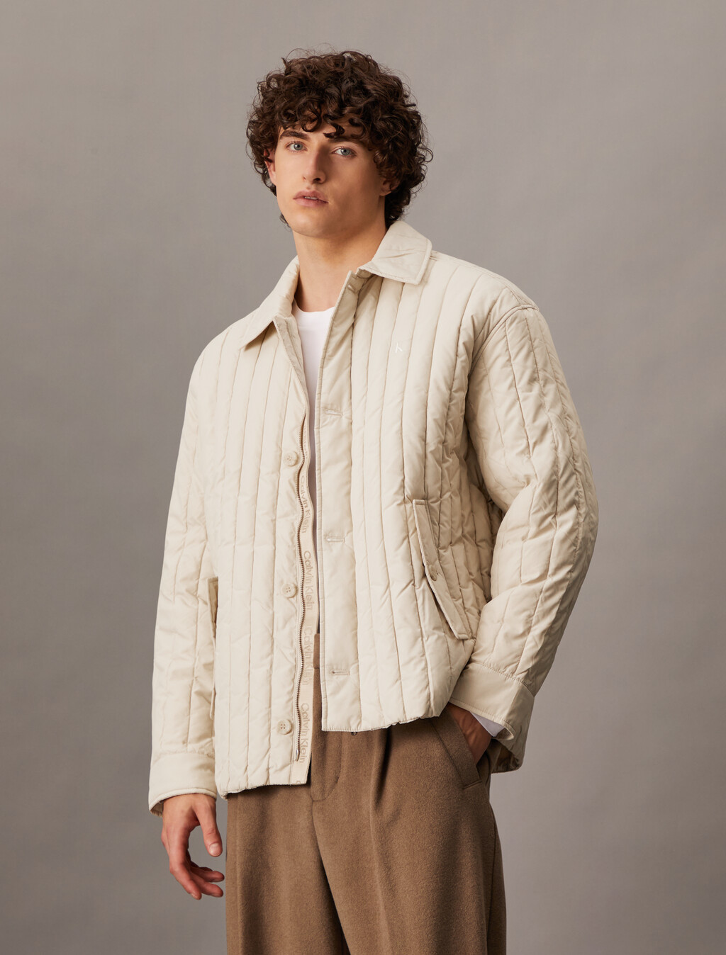 Ultra Lightweight Padded Jacket, Pelican, hi-res