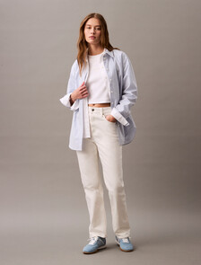 Monogram 標誌修身短版 T 恤, Brilliant White, hi-res