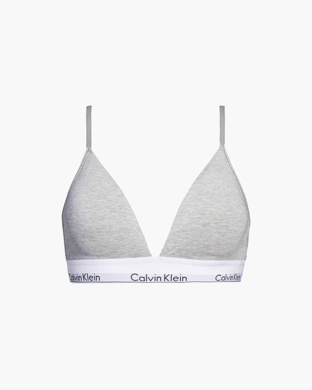 Modern Cotton Lightly Lined 三角罩杯內衣, GREY HEATHER, hi-res