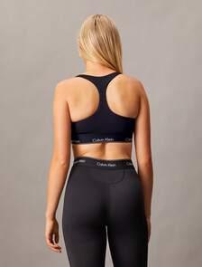 Essentials Modern Sport Medium Support Bra, Black Beauty, hi-res