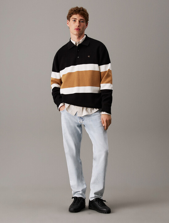 拼色條紋 Milano Polo 衫