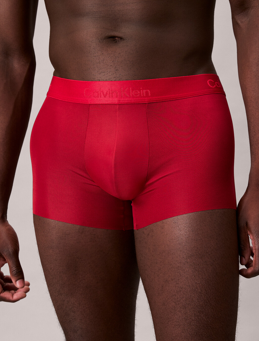 Low Rise Trunks - CK Black, Red Stamp, hi-res