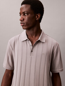 Variegated Rib Classic Polo Shirt, Steeple Gray, hi-res