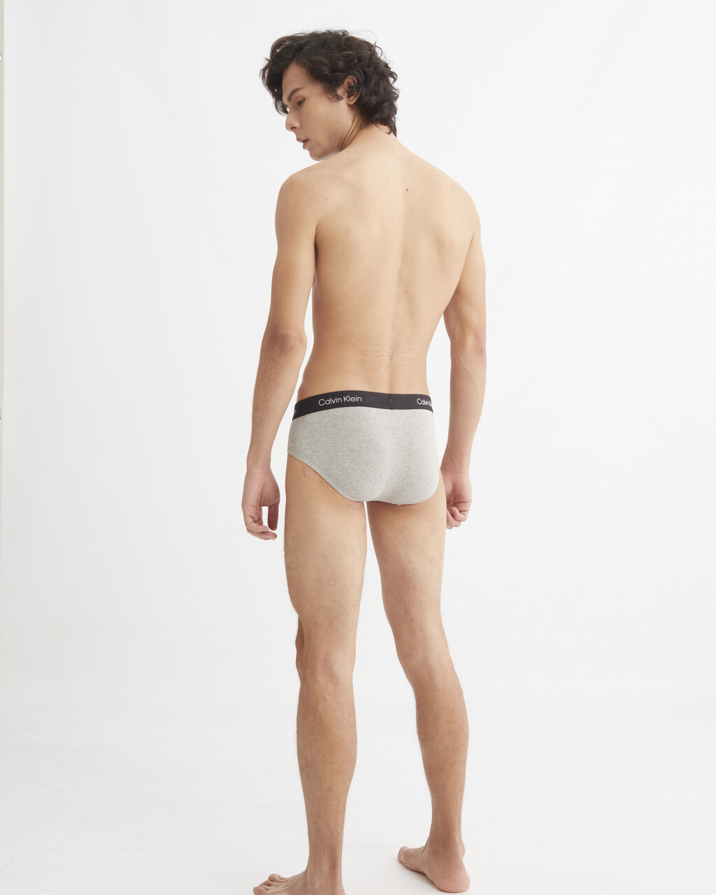 CALVIN KLEIN 1996 COTTON HIPSTER BRIEF, Grey Heather, hi-res