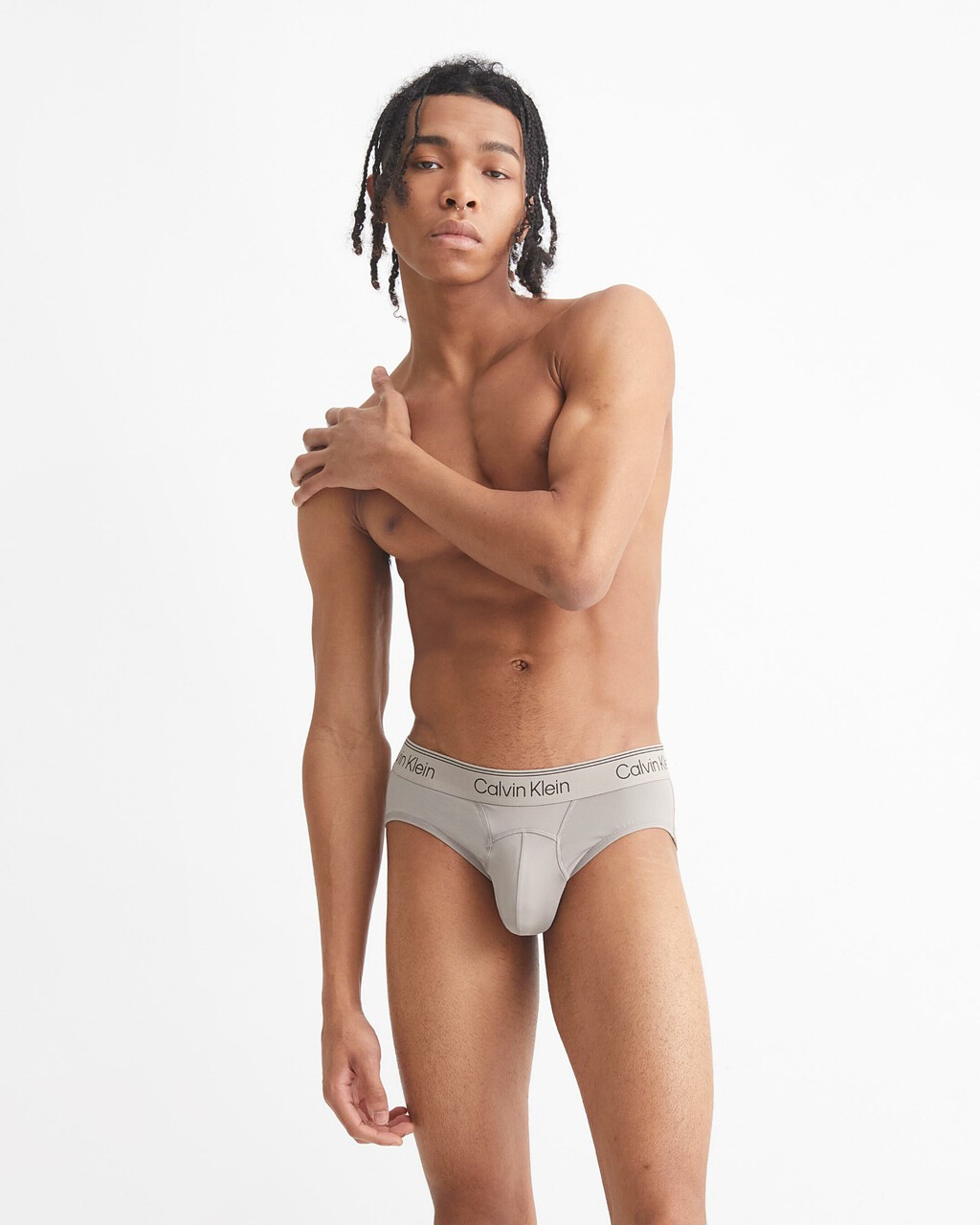 ATHLETIC MICRO HIPSTER BRIEFS, Clay Grey, hi-res