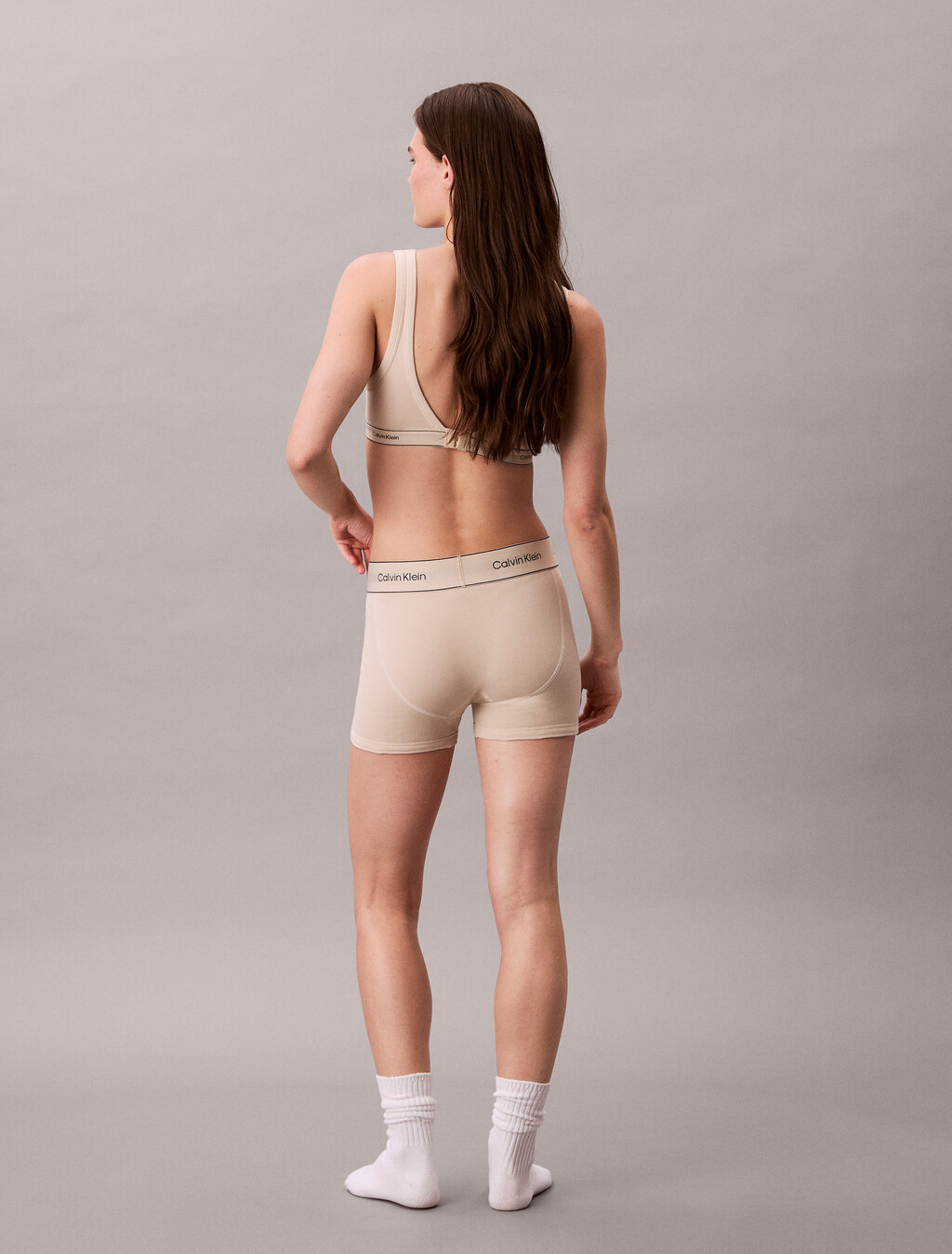 Boxer Briefs - Heritage Cotton Stretch, Oyster Gray, hi-res