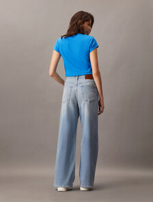 37.5 寬筒牛仔褲, 077 VINTAGE LIGHT BLUE DSTR, hi-res