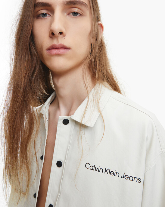 BLACK ARCHIVAL STRIKETHROUGH MONOGRAM SHIRT