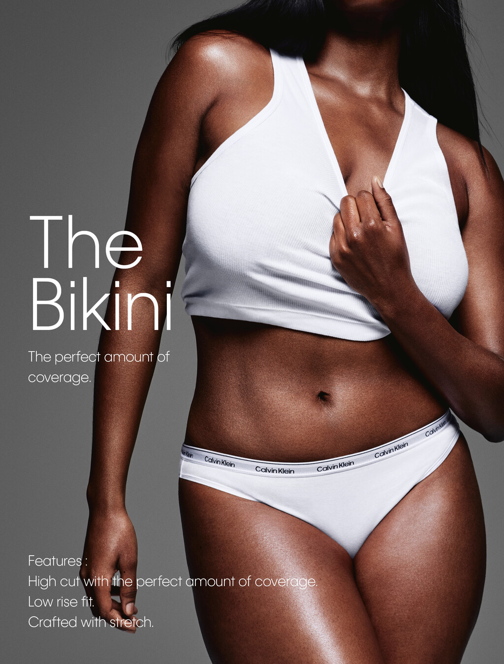 Icon 標誌蕾絲低腰比基尼三角褲, Subdued, hi-res