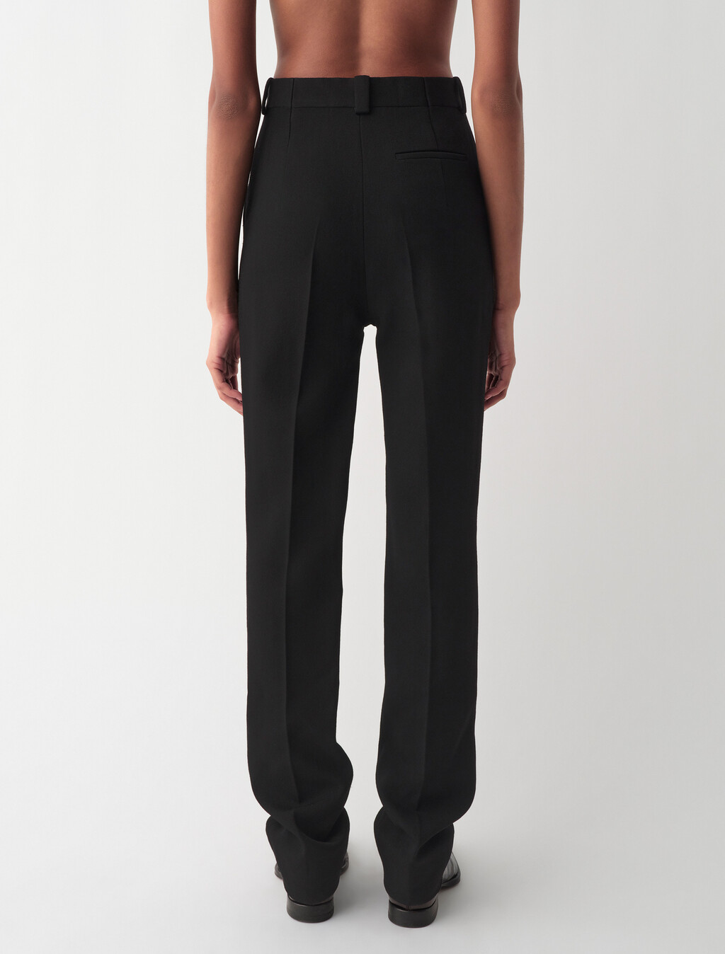 Lucia Slim Trousers, Black, hi-res