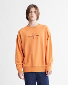 Naturals Mineral Dye Monologo Sweatshirt, Burnt Clay, hi-res