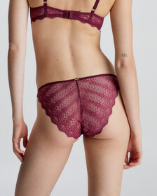 Lace Bikini Briefs, Tawny Port, hi-res