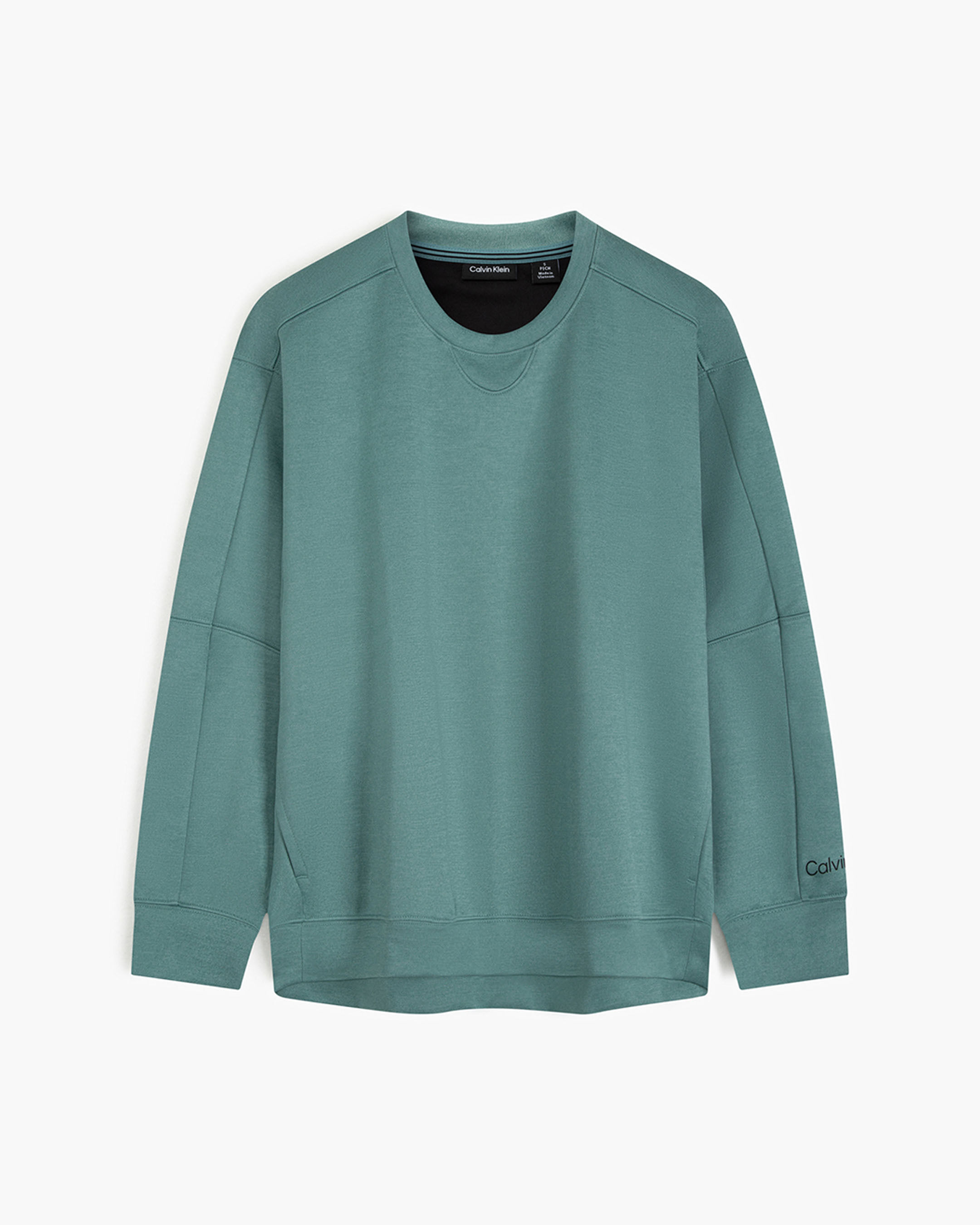Calvin klein sweatshirt green on sale