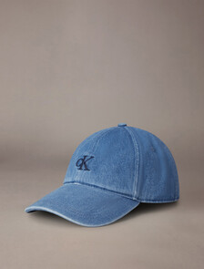 Monogram 小標誌牛仔棒球帽, New Blue, hi-res