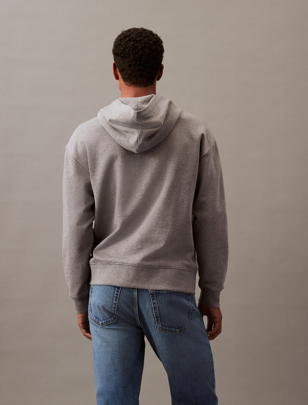 Hero Logo Terry Hoodie, Medium Grey Heather, hi-res
