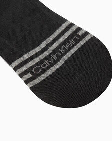 男士MONOGRAM LOGO 隱形襪, BLACK, hi-res
