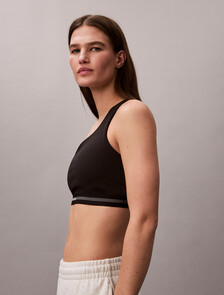 Quick-Dry Racerback Sports Bra, Black, hi-res