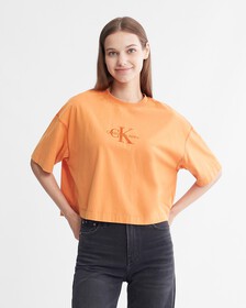 Mingeral Dye Monologo Tee, Burnt Clay, hi-res