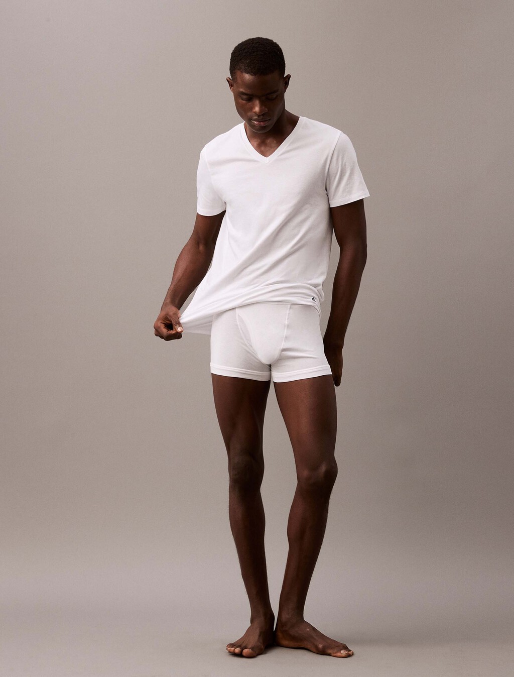 Cotton Classics三件組 V 領 T 裇, WHITE/WHITE/WHITE, hi-res