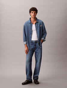 90s CK Vintage Overshirt, CK VINTAGE INDIGO, hi-res