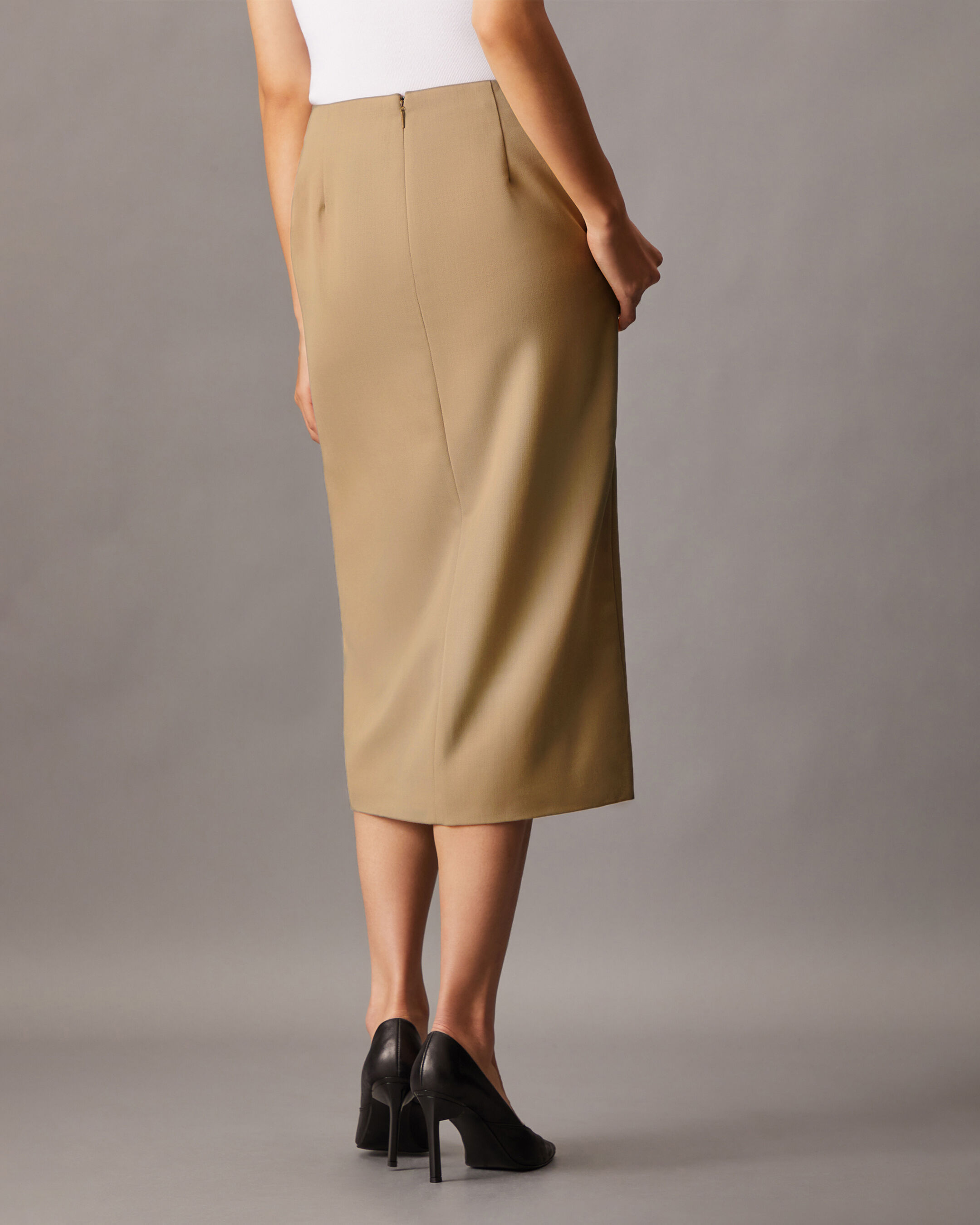 スカート CREPE PENCIL SKIRT Pencil cut crepe skirt | femi9