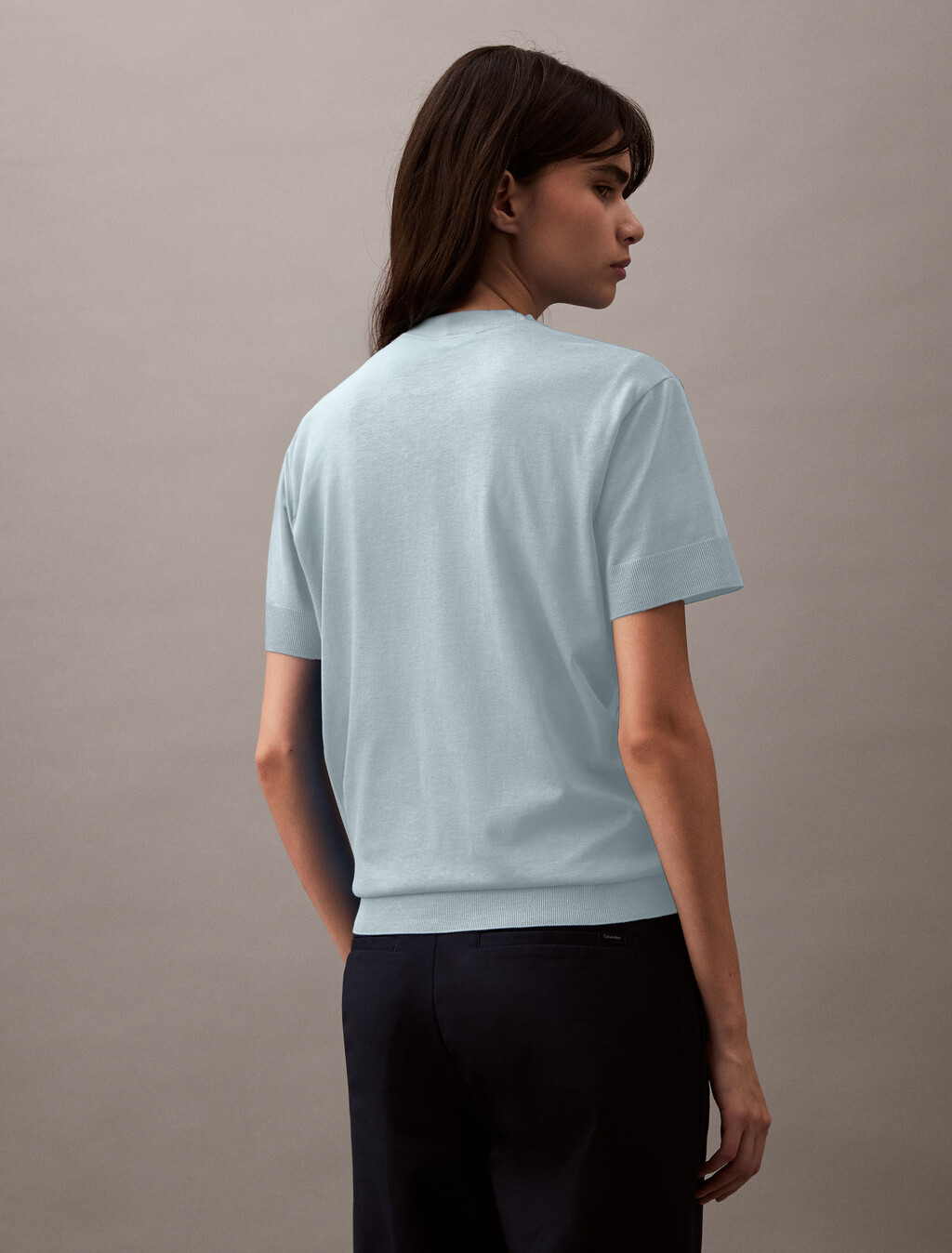 Silk Touch Mockneck Tee, Halogen Blue, hi-res