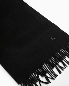 MONOGRAM 羊絨頸巾, BLACK, hi-res