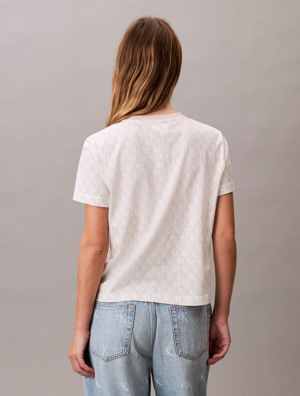 All-over Monogram Classic T-Shirt, BLANC DE BLANC AOP, hi-res