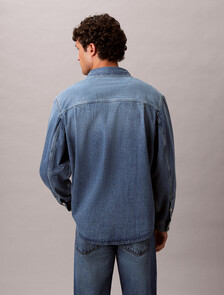 90s CK Vintage Overshirt, CK VINTAGE INDIGO, hi-res