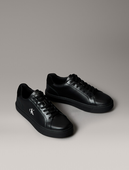 Smooth Leather Flexible Sole Trainers