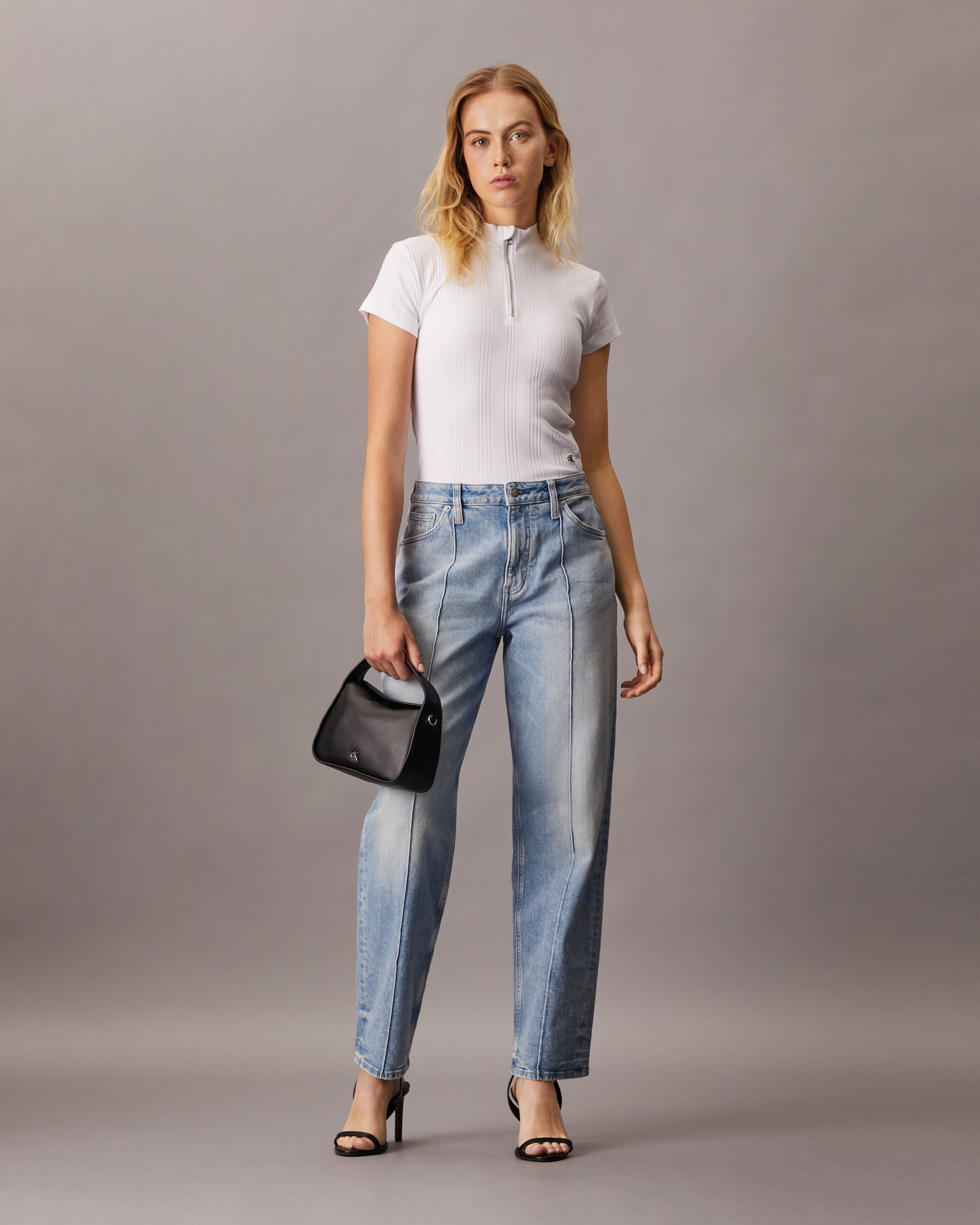 Italian Denim Central Seam 90s Straight Jeans | blue Italian Denim Central Seam 90s Straight Jeans | blue