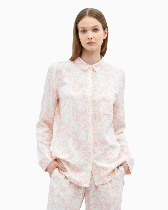 WOVEN VISCOSE BUTTON DOWN SHIRT