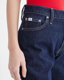 HIGH-RISE RELAXED JEANS, Rinse Blue Pocket Label, hi-res
