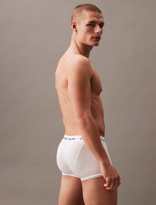 Cotton Stretch 低腰貼身短版四角褲（3 件組）, White, hi-res