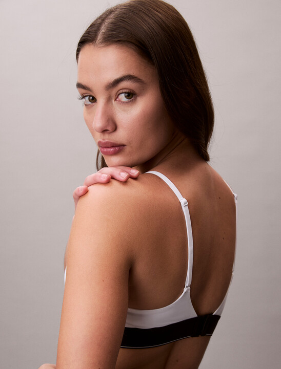 CK Graphic Push Up Plunge Bra