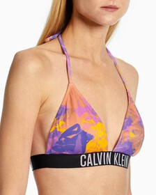 Intense Power Triangle Bikini Top, Tropical Leaf, hi-res