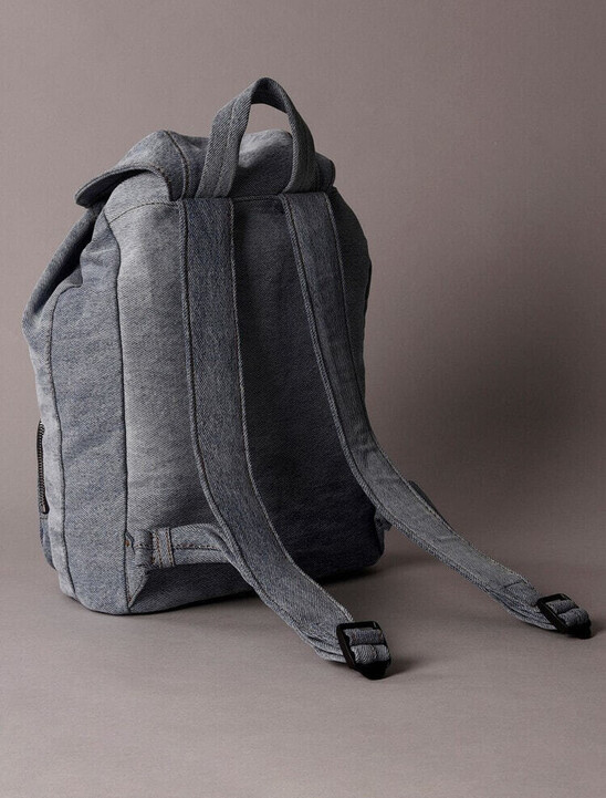 Denim Luna Mini Flap Backpack