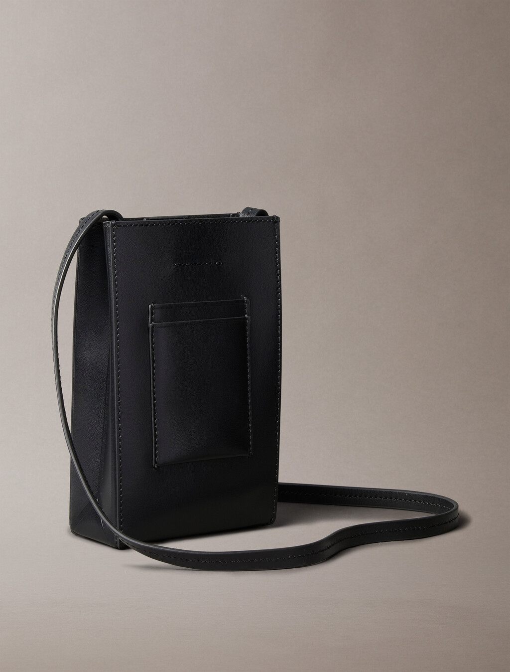 Line Mini Leather Crossbody Bag, Black, hi-res