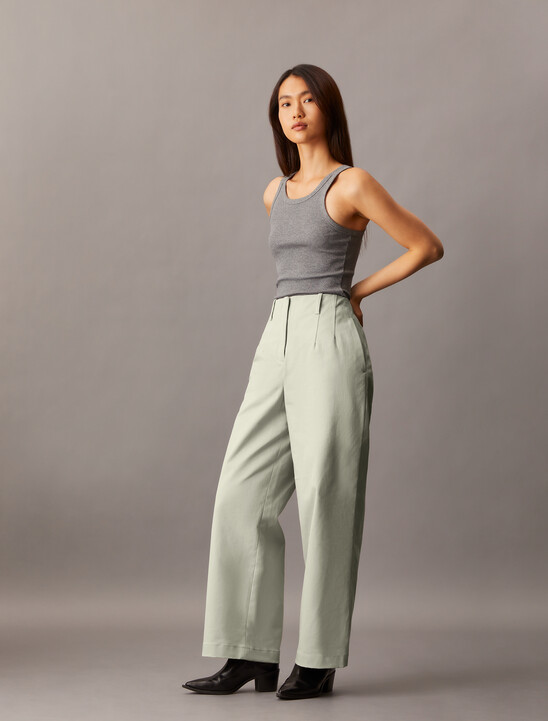 Cotton Chino Relaxed Trousers