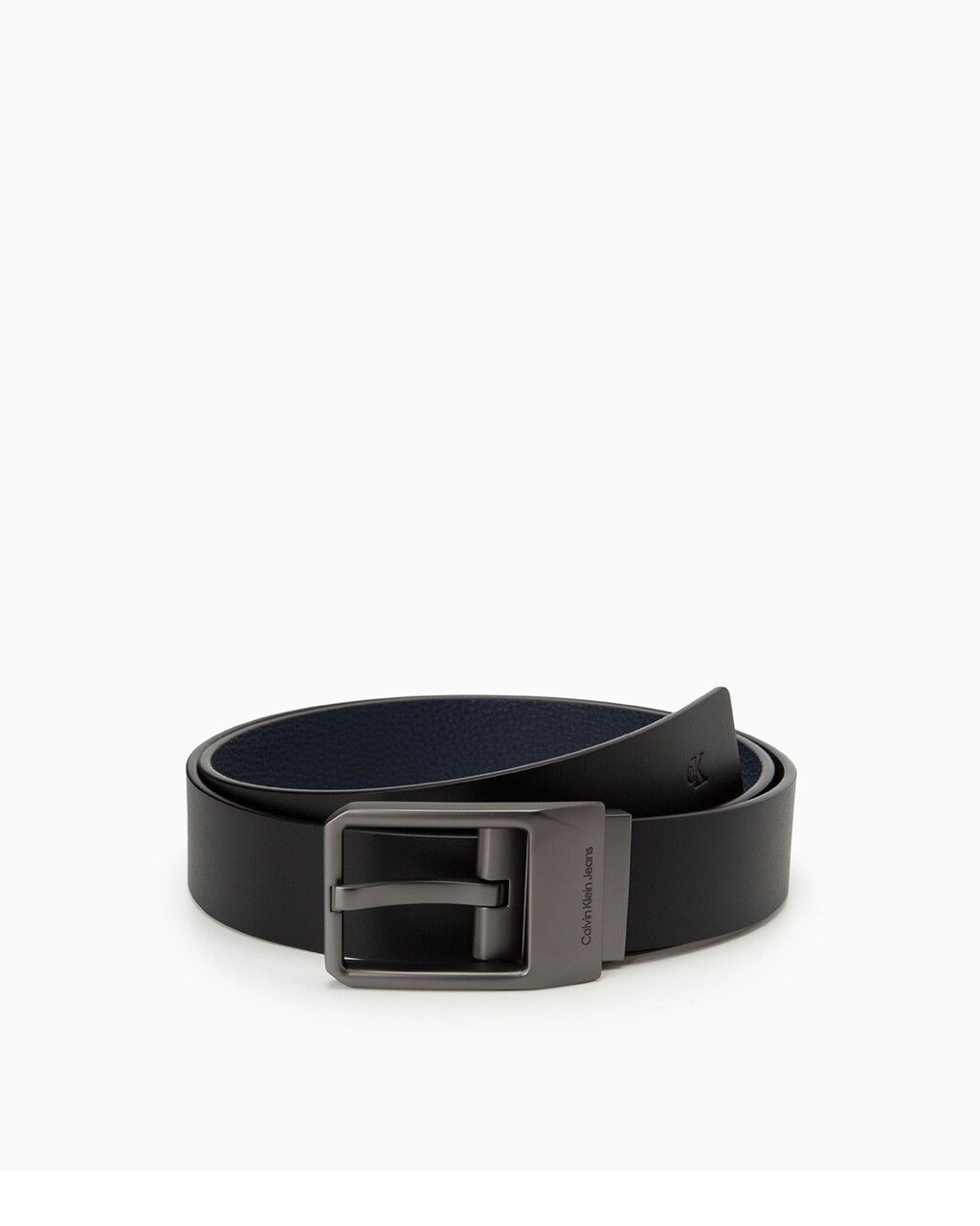 CLASSIC FACETED PIN REVERSIBLE BELT 35MM, BLACK / NAVY, hi-res