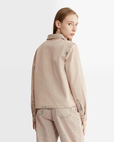 Naturals 修身牛仔襯衫, Denim Medium, hi-res