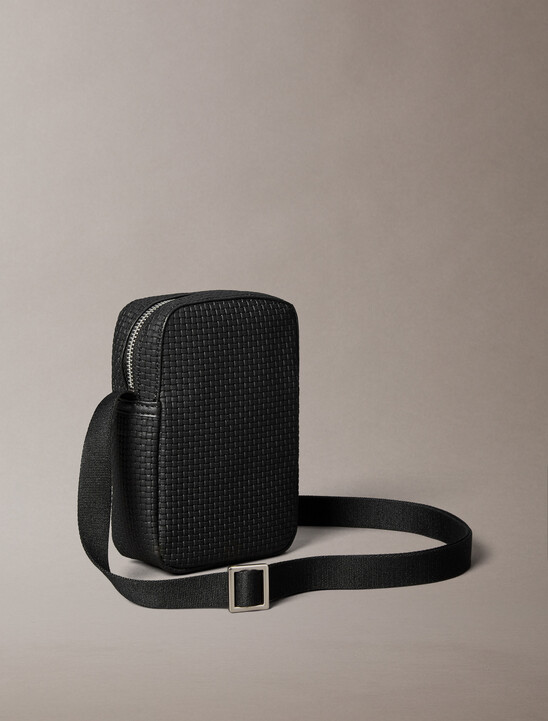 壓花編織小巧記者包