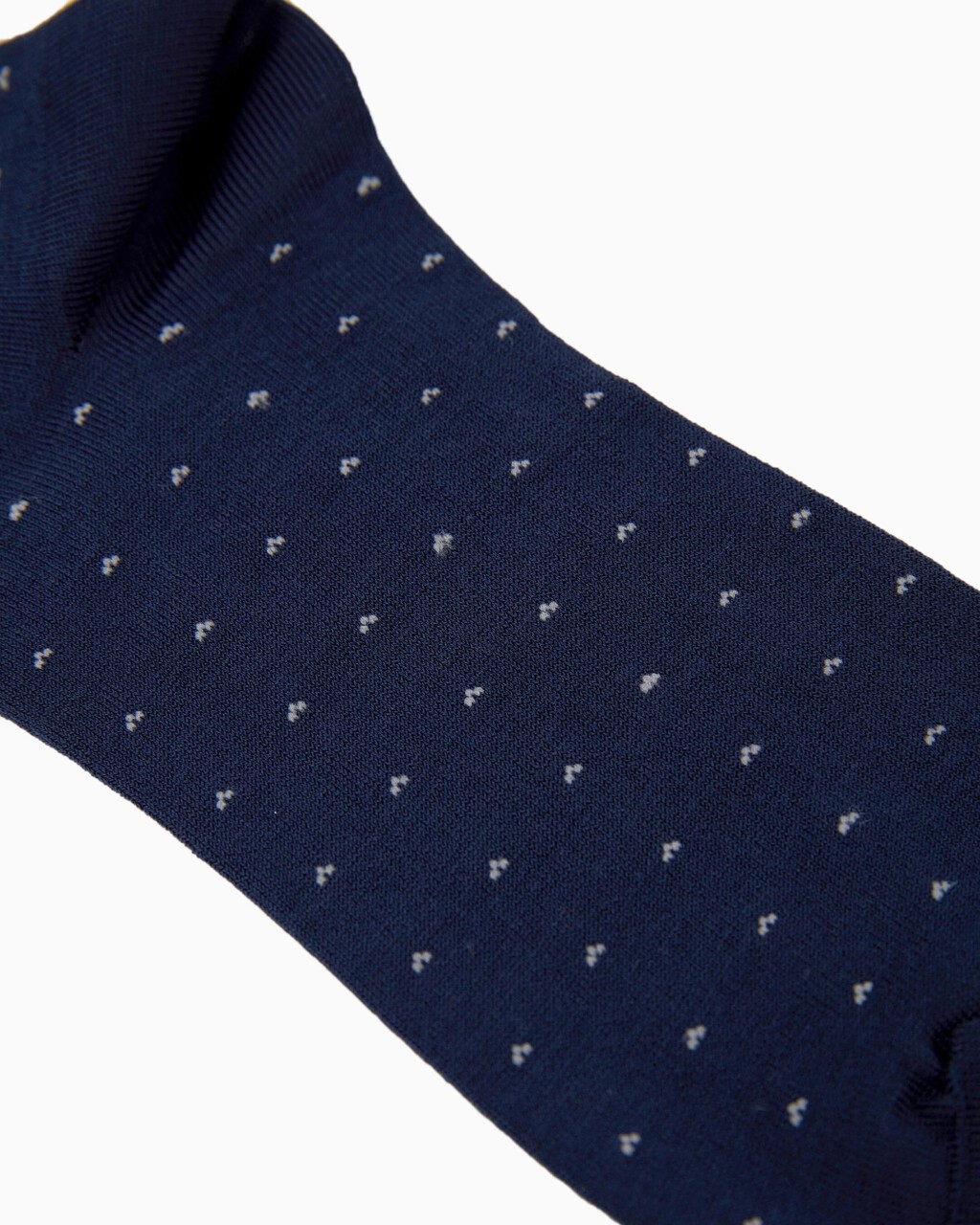 Women's 1 Pack Back Pin Dot Socks, NAVY, hi-res