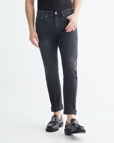 RECONSIDERED MODERN TAPER JEANS, Visual Washed Black, hi-res