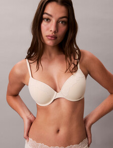 Lightly Lined Full Coverage Bra - Perfectly Fit Lace, Bone White, hi-res
