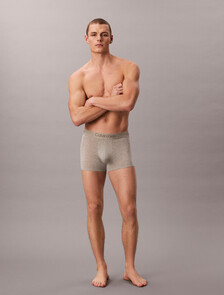 超柔軟莫代爾纖維平口內褲 3 件套組, BLACK/GREY HEATHER/SEDIMENT, hi-res