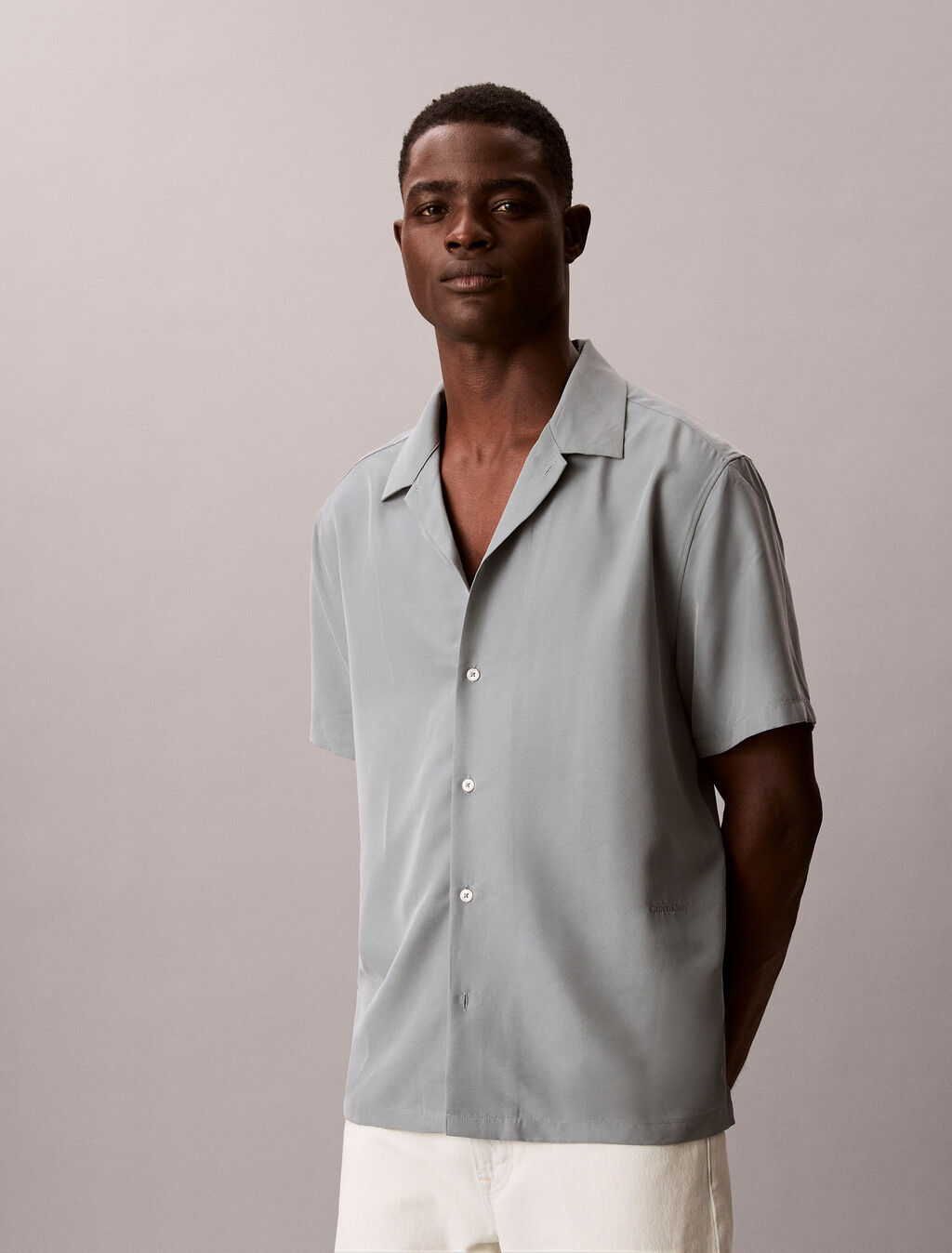 Soft Modal Short Sleeve Shirt, Frosted Spruce, hi-res