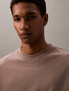 Calvin Logo Crew Neck Tee, Falcon, hi-res