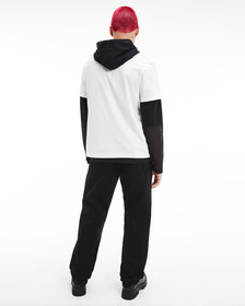 ORGANIC COTTON MONOLOGO MESH BOXY TEE, Bright White, hi-res