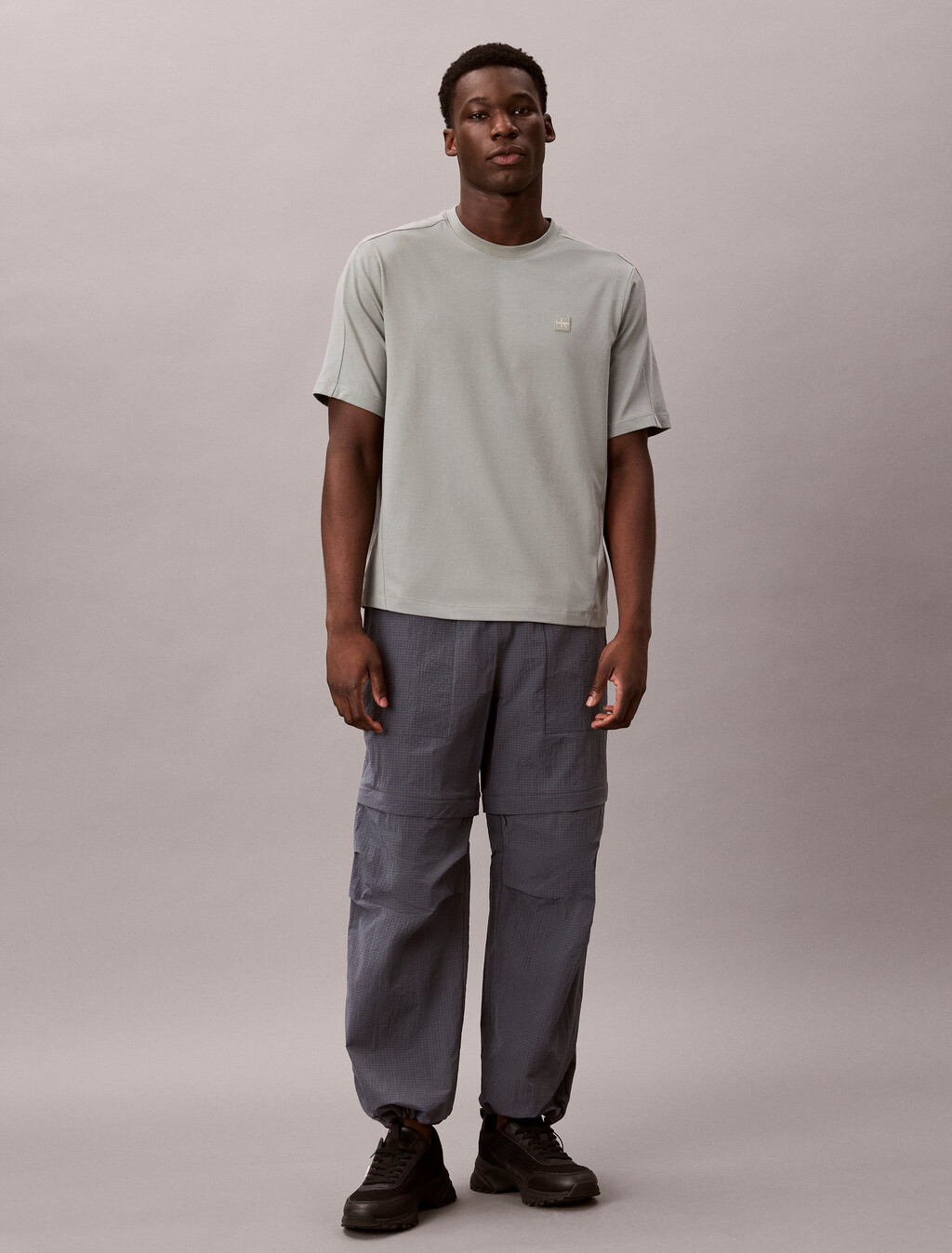 Performance Cotton Blend Gym T-shirt, Winter Grey, hi-res